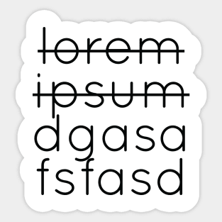 Lorem Ipsum dgasafsfasd Sticker